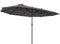Outsunny Parasol tuinparasol ovale parasol dubbele parasol met zwengel 84D-030V01