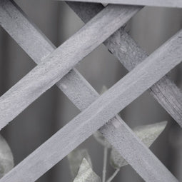 Outsunny Plantenbak bloemenstandaard latwerk rozenboog tuin hout bruin 845-388