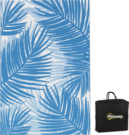 Outsunny Strandmatte mit Wendedesign und Transporttasche 844-781V00