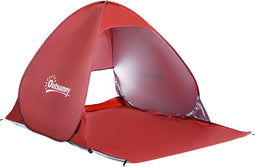 Outsunny Strandtent strandtent pop-uptent werptent campingtent automatisch 2 kleuren 1X-6L36-FACK
