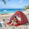 Outsunny Strandtent strandtent pop-uptent werptent campingtent automatisch 2 kleuren 1X-6L36-FACK