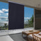 Outsunny Verticale luifel aluminium balkonzonwering met handslinger crèmewit 140 x 200 cm 830-235V01