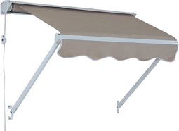 Outsunny Zonnescherm met trekkoord beige 122 x 70cm