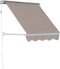 Outsunny Zonnescherm met trekkoord beige 122 x 70cm