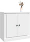 vidaXL - Dressoir - 70x35,5x67,5 - cm - bewerkt - hout - wit