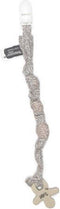 Snoozebaby Speenkoord - Fopspeenkoord - 15 cm - Wit - Star White