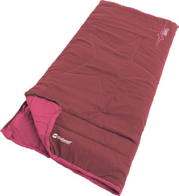 Outwell Champ Sleeping Bag Kids, rood/roze Uitvoering Left Zipper