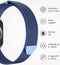 imoshion Milanees magnetisch bandje - Geschikt voor Apple Watch 1, 2, 3, 4, 5, 6, 7, 8, 9, 10 (42 mm), SE - 38/40/41 mm - Blauw - S