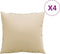 vidaXL Sierkussens 4 st 40x40 cm stof beige
