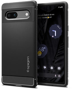 Spigen Rugged Armor - Soft case - Militaire standaard en Air Cushion technologie - Zwart