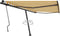 vidaXL - Luifel - vrijstaand - handmatig - uittrekbaar - 600x350 - cm - crèmekleurig