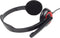Gembird MHS-002 - Stereo headset met microfoon - Draaibare microfoonarm - Rood Zwart