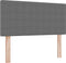 vidaXL - Hoofdbord - Simpel - Ontwerp - Lichtgrijs - 90 - cm - Corduroy - Stof