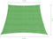 vidaXL - Zonnezeil - 160 - g/m² - 3/4x3 - m - HDPE - lichtgroen