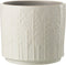 J-Line bloempot Blad - keramiek - wit - large - Ø 17 cm