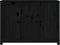 vidaXL - Dressoir - 100x35x74 - cm - massief - grenenhout - zwart
