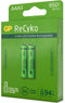 GP ReCyko Rechargeable AAA batterijen - Oplaadbare batterijen AAA - (650mAh) - 2 stuks