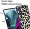 iMoshion Hoesje Geschikt voor Motorola Moto G200 Hoesje Siliconen - iMoshion Design hoesje - Goud / Golden Leopard