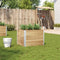 vidaXL - Plantenbak - 80x60 - cm - massief - grenenhout