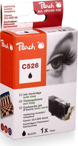 Peach C526 - Inktcartridge Canon CLI-526BK - 10 ml zwart