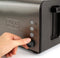 Black & Decker BXTO1000E - Broodrooster 1 sleuf 1000W - Ultrabrede sleuf met zelfcentrerend brood - Grijs