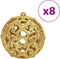 vidaXL - Kerstballen - 100 - st - 3/4/6 - cm - goudkleurig - en - wijnrood