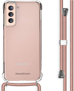 imoshion Hoesje Geschikt voor Samsung Galaxy S21 Hoesje Met Koord - imoshion Backcover met koord - Transparant