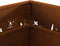 vidaXL - Vierkante - Vuurplaats - 60x60x30 - cm - Weervast - Staal