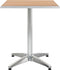 vidaXL Tuintafel 60x60x70 cm aluminium en HKC zilverkleurig