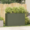 vidaXL - Plantenbak - 120x40x80 - cm - koudgewalst - staal - olijfgroen