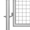vidaXL - Poort - 105x200 - cm - gegalvaniseerd - staal - zilverkleurig