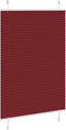 vidaXL - Plissé - rolgordijn - 85x150 - cm - stofbreedte - 84,4 - cm - bordeauxrood