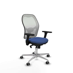 Piqueras y Crespo 3D086G0 - Bureaustoel - Verstelbare hoogte met armleuning - Marineblauw