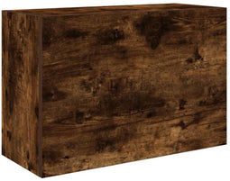 vidaXL - Badkamerwandkast - 60x25x40 - cm - bewerkt - hout - gerookt - eikenkleurig
