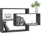 vidaXL - Wandschappen - 104x20x58,5 - cm - bewerkt - hout - grijs