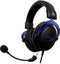 HyperX Cloud - Gaming Hoofdtelefoon - Afneembare microfoon met ruisonderdrukking - Blauw Zwart
