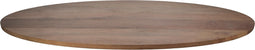 Ovaal tafelblad Oakland - 220x110x3,5 cm - Naturel - Mangohout