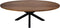 Ovaal tafelblad Oakland - 220x110x3,5 cm - Naturel - Mangohout
