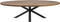 Ovaal tafelblad Oakland - 220x110x3,5 cm - Naturel - Mangohout