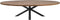 Ovaal tafelblad Oakland - 240x120x4 cm - Naturel - Mangohout
