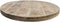 Ovaal tafelblad Portland - 200x100x5 cm - Naturel/bruin - Mangohout