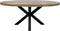 Ovaal tafelblad Portland - 220x110x5 - Naturel - Mangohout