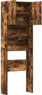 vidaXL - Wasmachinekast - 64x24x190 - cm - bewerkt - hout - gerookt - eikenkleurig