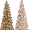 Kerstversiering DKD Home Decor Boomstructuur Hars (10,5 x 10,5 x 32 cm) (2 Stuks)