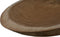 Ovale bijzetteafel - 120x80x28 - Naturel/zwart - Munggur/metaal
