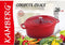 Ovale braadpan – Cocotte Ø 26 cm Rond Rood Gevlamd