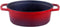 Ovale braadpan – Cocotte Ø 26 cm Rond Rood Gevlamd