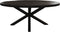 Ovale eettafel - 240x120x77 - Zwart - Gerecycled mangohout