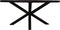 Ovale eettafel - 240x120x77 - Zwart - Gerecycled mangohout