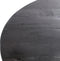 Ovale eettafel - 240x120x77 - Zwart - Gerecycled mangohout